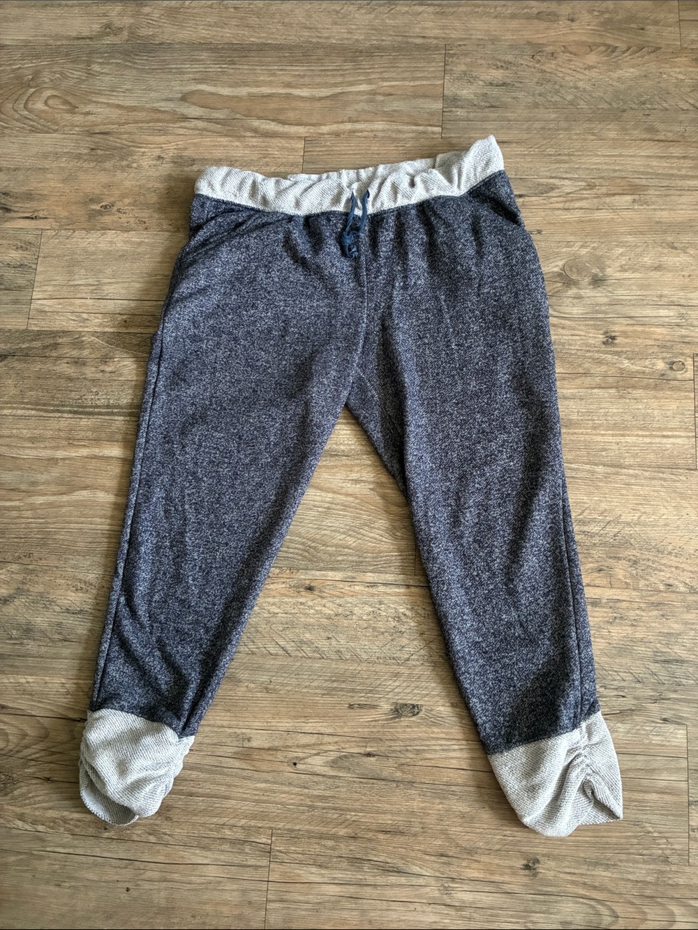 Rue 21 Cozy Two-Tone Navy Jogger Bottoms
